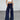 Fashion American Retro Wide Leg Jeans For Women