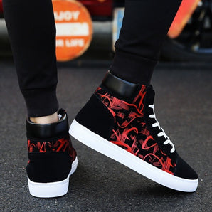 Spring high top shoes Korean Edition men''s shoes