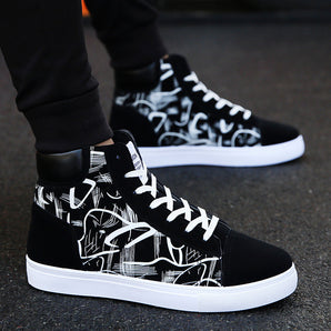 Spring high top shoes Korean Edition men''s shoes